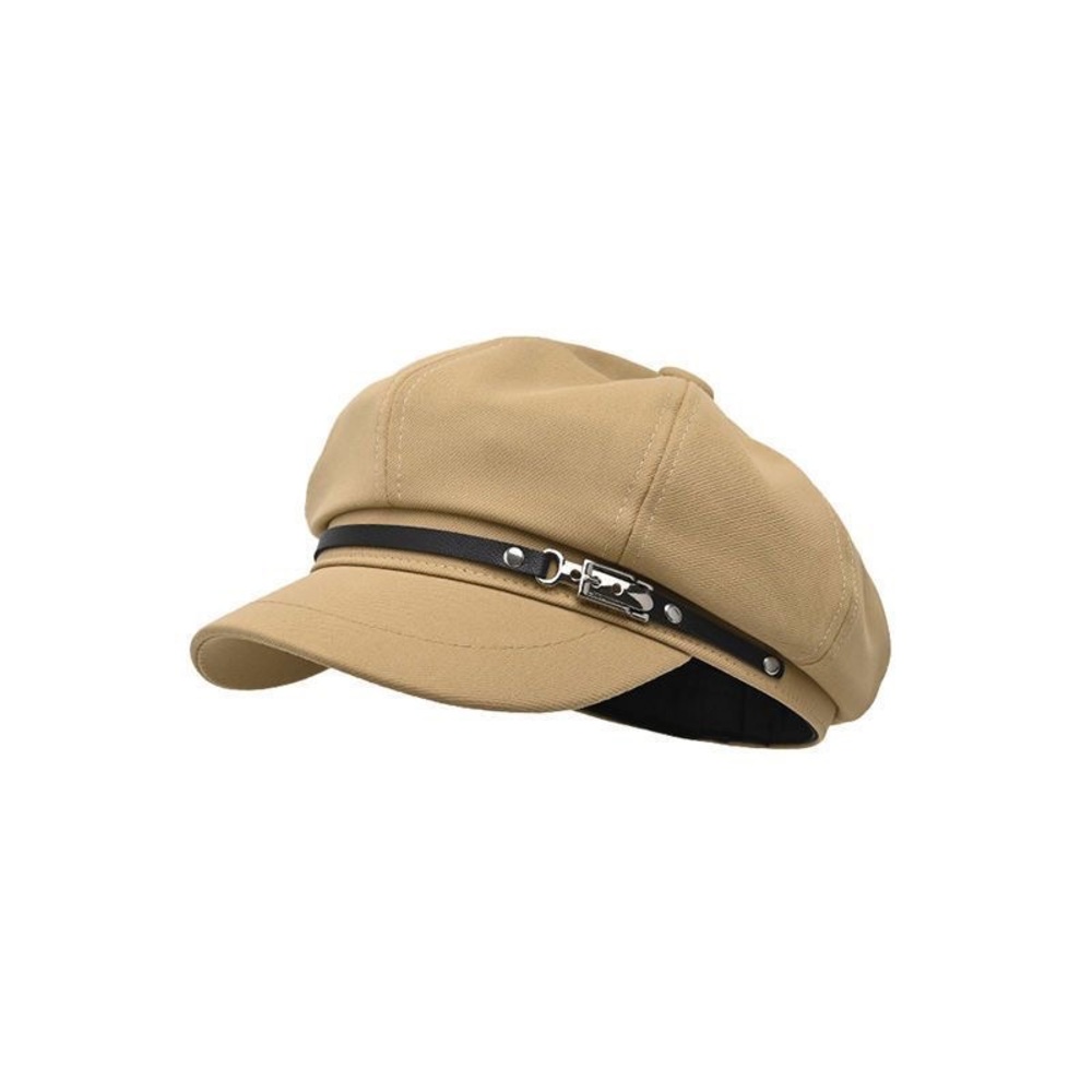 Tan Newsboy Cap